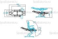 Педикюрное кресло SD-3870AS, 3 мотора СЛ